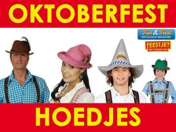 Mega aanbod Oktoberfest hoedjes - Oktoberfest hoed - Hoeden, Ophalen of Verzenden, Nieuw