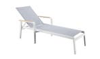 Suns Tutti ligbed matt white/light grey met teak, Ophalen of Verzenden, Nieuw