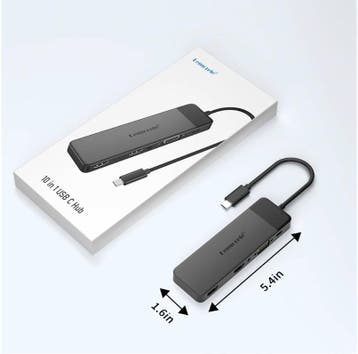 10-in-1 USB-C Hub Dual HDMI 4K VGA USB 3.0 100W PD, Verzenden, Nieuw