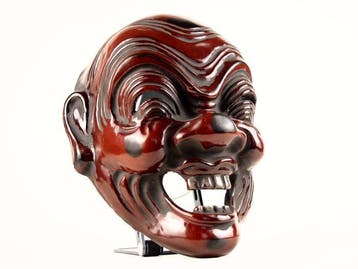 Mask - Droge lak - Kotoku  masker, gekenmerkt door een