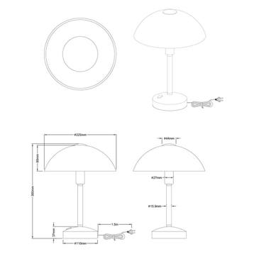 LED Tafellamp - Trion Dontra - 4W - Warm Wit 3000K - Rond -, Ophalen of Verzenden, Nieuw, Metaal