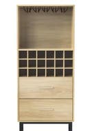 Wijnkast met 18 Vakken &amp; Glazenhouder, Huis en Inrichting, Woonaccessoires | Wijnrekken, Verzenden, Nieuw