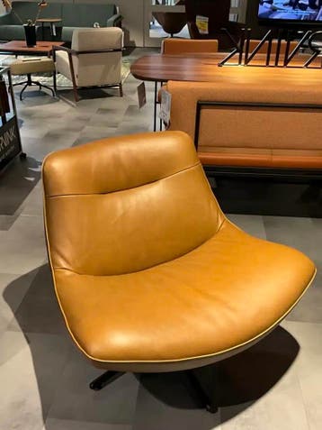 Draaifauteuil Pépé Cartel living, Nieuw, Leer, 50 tot 75 cm