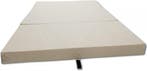 Opvouwbaar Matras 200x80x10 | Lichtgewicht | Premium | OP=OP, Overige materialen, Verstelbaar, Eenpersoons, Beige