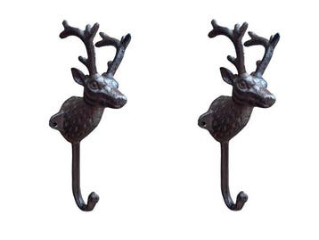 Decoratief ornament (2) - Europa - Een paar hertenhaken