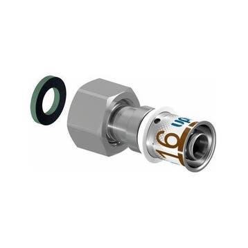 Uponor S-Press Plus schroefkoppeling 1/2 binnendraad wartel, Doe-het-zelf en Verbouw, Verwarming en Radiatoren, Verzenden, Nieuw