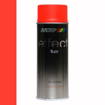 Motip Deco Effect Fluorescent Rood-Oranje 400 ml, Ophalen of Verzenden, Nieuw