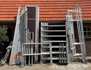 Rolsteiger Aluminium 8,20 meter 2,50 x 1,35, Doe-het-zelf en Verbouw, Steigers, Nieuw, Rolsteiger of Kamersteiger