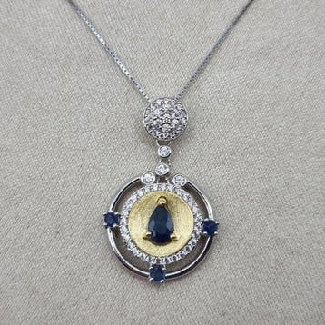 Zonder minimumprijs - Ketting met hanger Zilver, Verguld -