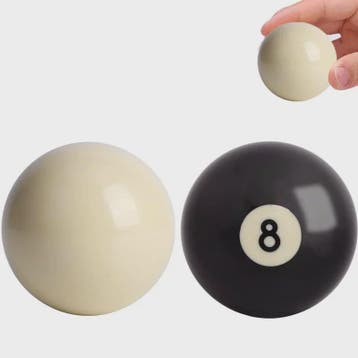 Zwarte 8 Poolbal - Standaard 57.2mm / 52.5mm - Hars - Oefenb, Verzenden, Nieuw