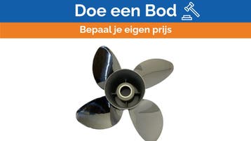 Bieden: Michigan Apollo 4-Blade Stainless Steel Propeller 1, Watersport en Boten, Ophalen of Verzenden, Nieuw