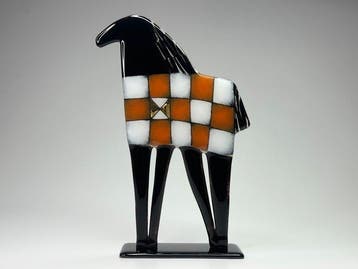 Studio Habrat - Beeldje - Horse - fusie, Antiek en Kunst, Antiek | Glas en Kristal