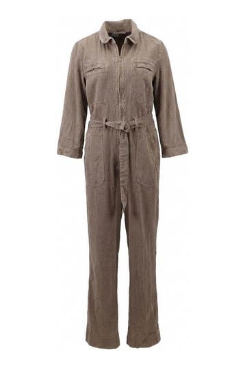 By-bar Jumpsuit in maat S Beige, Kleding | Dames, By-bar, Verzenden, Zo goed als nieuw, Beige