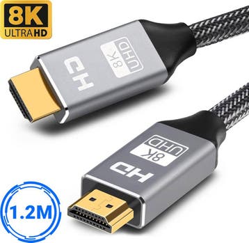 SBVR HDMI Kabel 2.1 8K Ultra HD - 4K 120 Hz - Nylon HDMI, Ophalen of Verzenden, Zo goed als nieuw