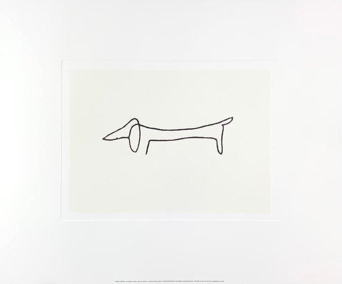 Pablo Picasso (1881-1973), after - Hund Dog Le Chien -, Antiek en Kunst, Curiosa en Brocante