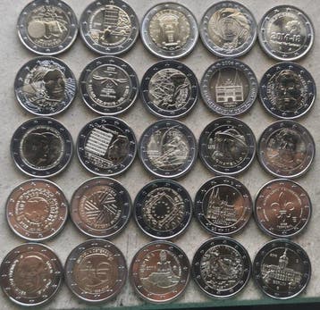 Europa. 2 Euro 2004/2026 (25 moedas) (Zonder minimumprijs)