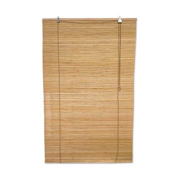 Bamboe rolgordijn Freddy - Naturel - 100 x 220 cm - Bamelle, Verzenden, Nieuw