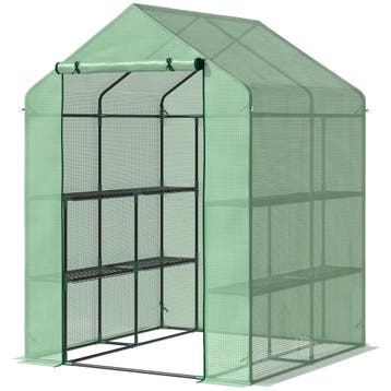 TRUUSK Begeleidbare Foliekas - 8 Planken - Voor Tomaten - St, Verzenden