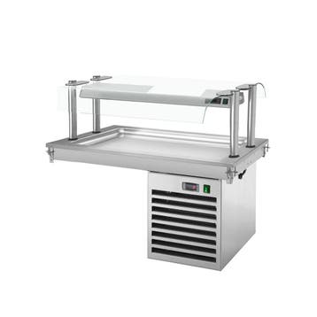 GGM Gastro | Drop-in gekoeld bovenblad - 1000mm - +2 tot |, Verzenden