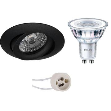 GU10 Inbouwspot Set - Mat Zwart - Inbouw Rond - Kantelbaar -, Huis en Inrichting, Ophalen of Verzenden, Nieuw, Overige fittingen