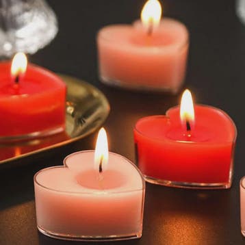 9x Hartvormige Geurkaarsen - Romantische Sfeer voor Valentij, Verzenden, Nieuw