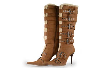 Jeffrey Campbell Laarzen in maat 39 Bruin, Hoge laarzen, Bruin, Verzenden, Zo goed als nieuw