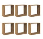 Set van 6 Kubus Wandplanken – Ambachtelijk Eiken, Huis en Inrichting, Verzenden, Nieuw