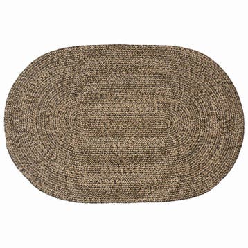 vidaXL Vloerkleden Zwart 122 x 183 cm Jute, Verzenden, Nieuw, Zwart