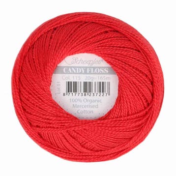 Scheepjes Candy Floss - 115 Hot Red, Verzenden, Nieuw