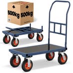 Stalen Transportkar 640kg | 90x50cm | A-kwaliteit | Beste..., Doe-het-zelf en Verbouw, Transportwagens, 100 liter of meer, Ophalen of Verzenden