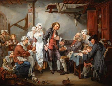 Jean-Baptiste Greuze (1725-1805), Navolger van - LAccordee
