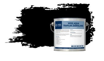 Wixx Aqua Traplak Zijdeglans RAL 9005 | Gitzwart 5L, Verzenden, Zwart, Nieuw, Lak