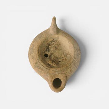 Oud-Romeins Terracotta olielamp (Geen Reserve) 11,50 cm.