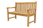 VDG Teak houten tuinbank Bison - 120 cm., Verzenden, Nieuw, Hout