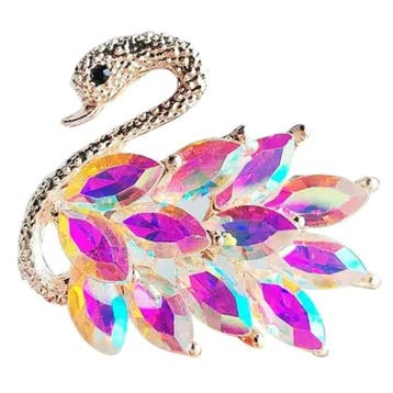 Fako Bijoux - Broche - Zwaan - 40x36mm - Goudkleurig -, Sieraden, Tassen en Uiterlijk, Verzenden, Nieuw