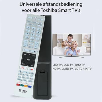 Toshiba Universele afstandsbediening - TB1586 Smart TV Remot, Ophalen of Verzenden, Nieuw