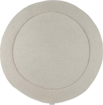 Meyco Baby Knit Basic boxkleed rond - sand melange - 95cm, Verzenden, Nieuw