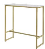 Bartafel Marmerlook – Gouden Frame, 100x106x40 cm Hoog, Verzenden, Nieuw