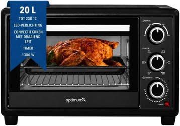 Mini oven 20L - Compact & 41% korting - Als nieuw, Minder dan 45 cm, Hete lucht, Ophalen of Verzenden, Zo goed als nieuw