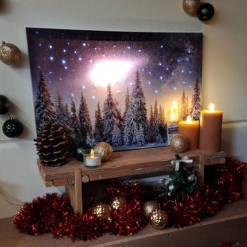 Kerst LED Canvas Prints - Schilderij met verlichting, Verzenden, Nieuw