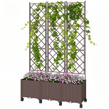 Spalier Met Plantenbak, Bloembak Met Zelfbewateringssysteem, Verzenden