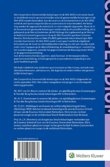 Compendium Gemeentelijke belastingen en de Wet WOZ, Boeken, Verzenden, Gelezen, G. Groenewegen