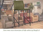 Leren barkruk laag Favor - Granada Moss (olijf/groen) -, Huis en Inrichting, Barkrukken, 60 tot 90 cm, Nieuw, Leer, Ophalen of Verzenden