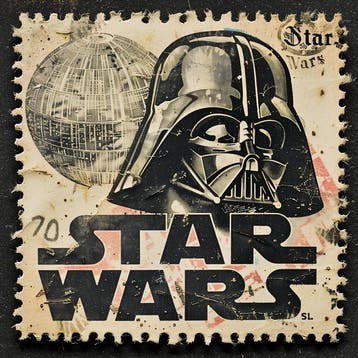 CREATIVE_HUB - Starwars post office stamp, Nieuw