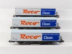 Roco H0 - 46400 - Modeltrein goederenwagon (3) - 3x 2-assige, Hobby en Vrije tijd, Modeltreinen | H0, Nieuw