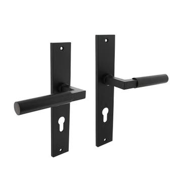 Intersteel Deurkruk Bau-Stil op schild profielcilinder 72mm, Verzenden, Nieuw