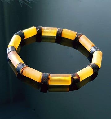 Amber Vintage Rauw Ongepolijste Baltische Amber Armband -