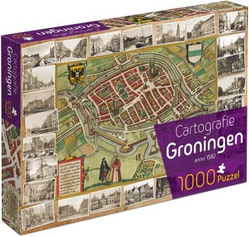 Groningen Cartografie Puzzel (1000 stukjes) | Tuckers Fun, Verzenden, Nieuw