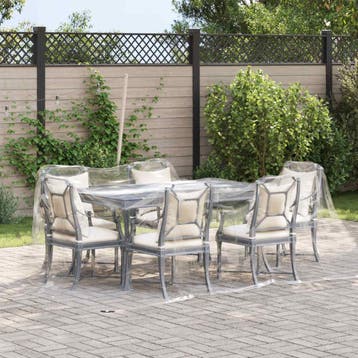 vidaXL Plantenhoes 2 x 12 m PVC Transparant, Verzenden