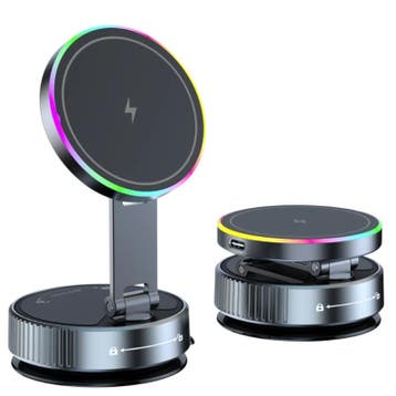 DrPhone NeonHold Draadloze Autolader Telefoonhouder – 15W Sn, Verzenden, Nieuw
